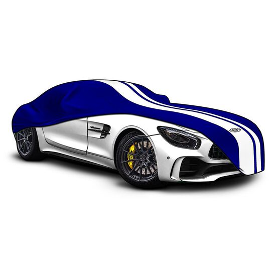 Car Cover Indoor Classic Extra Large 5.7m Blue With White St, , scaau_hi-res