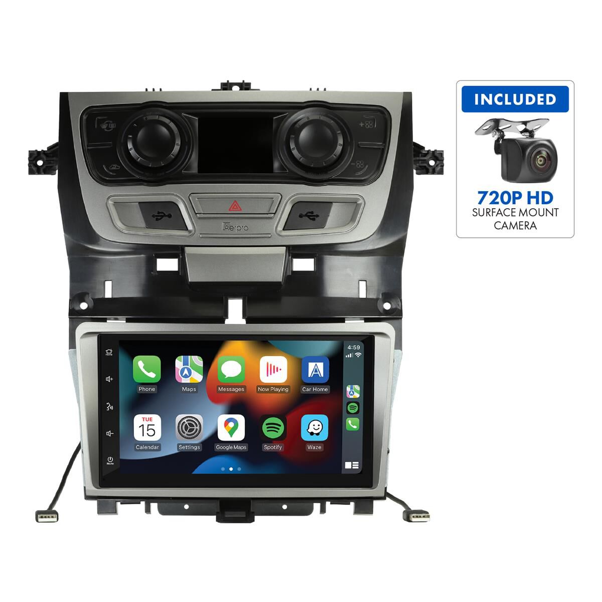 7" MULTIMEDIA RECEIVER TO SUIT HOLDEN VE SERIES 2 (GUNMETAL GREY), , scaau_hi-res