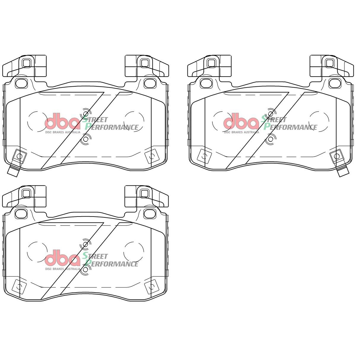 DBA SP PERFORMANCE BRAKE PADS [ KIA STINGER V6 TWIN TURBO 2018-ON F ], , scaau_hi-res