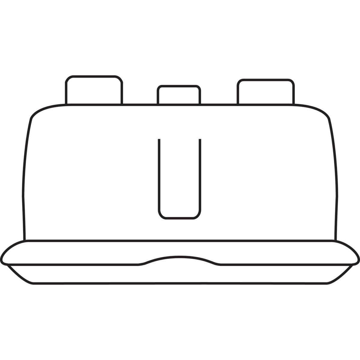 TRADIES CANVAS READY MADE SEAT COVERS - REAR, BLACK, SUITS FORD RANGER, , scaau_hi-res