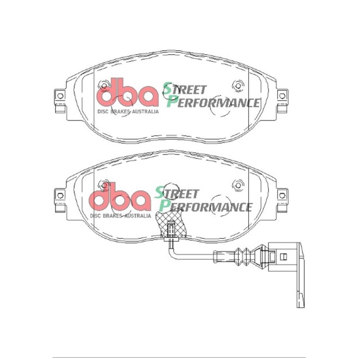 DBA SP PERFORMANCE BRAKE PADS Golf VII F, SKODA RS MY16 F, , scaau_hi-res