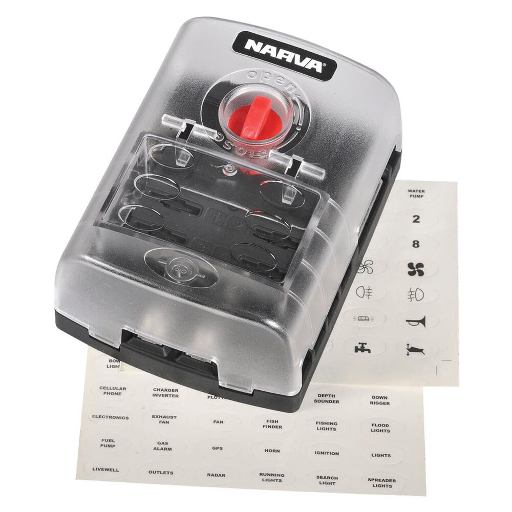 Narva 6 Way Fuse Box and Cover Supercheap Auto