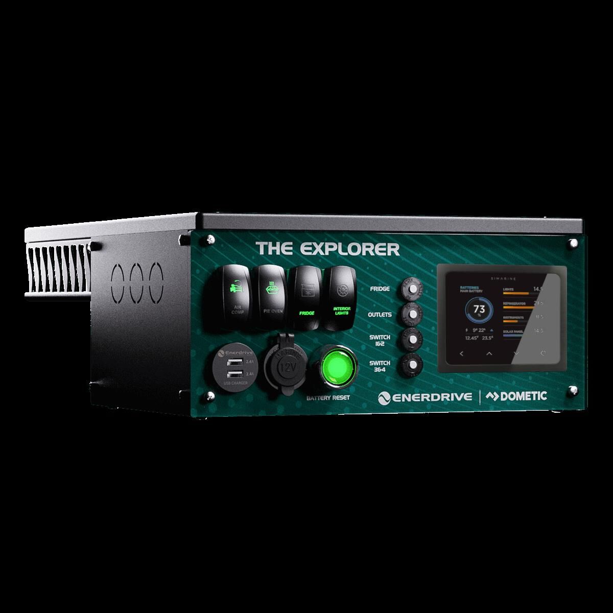 EXPLORER POWER SYSTEM WITH SIMARINE BATTERY MONITORING - TOP MOUNT, , scaau_hi-res