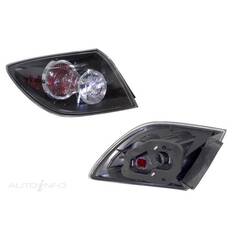 MAZDA 3 HATCHBACK  BK  01/2004 ~ 12/2008  TAIL LIGHT  LEFT HAND SIDE  (BLACK)(CLEAR)(RED), , scaau_hi-res