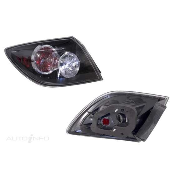 MAZDA 3 HATCHBACK  BK  01/2004 ~ 12/2008  TAIL LIGHT  LEFT HAND SIDE  (BLACK)(CLEAR)(RED), , scaau_hi-res