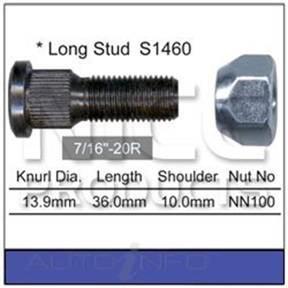 Nice Wheel Stud And Nut Set NS146 Supercheap Auto