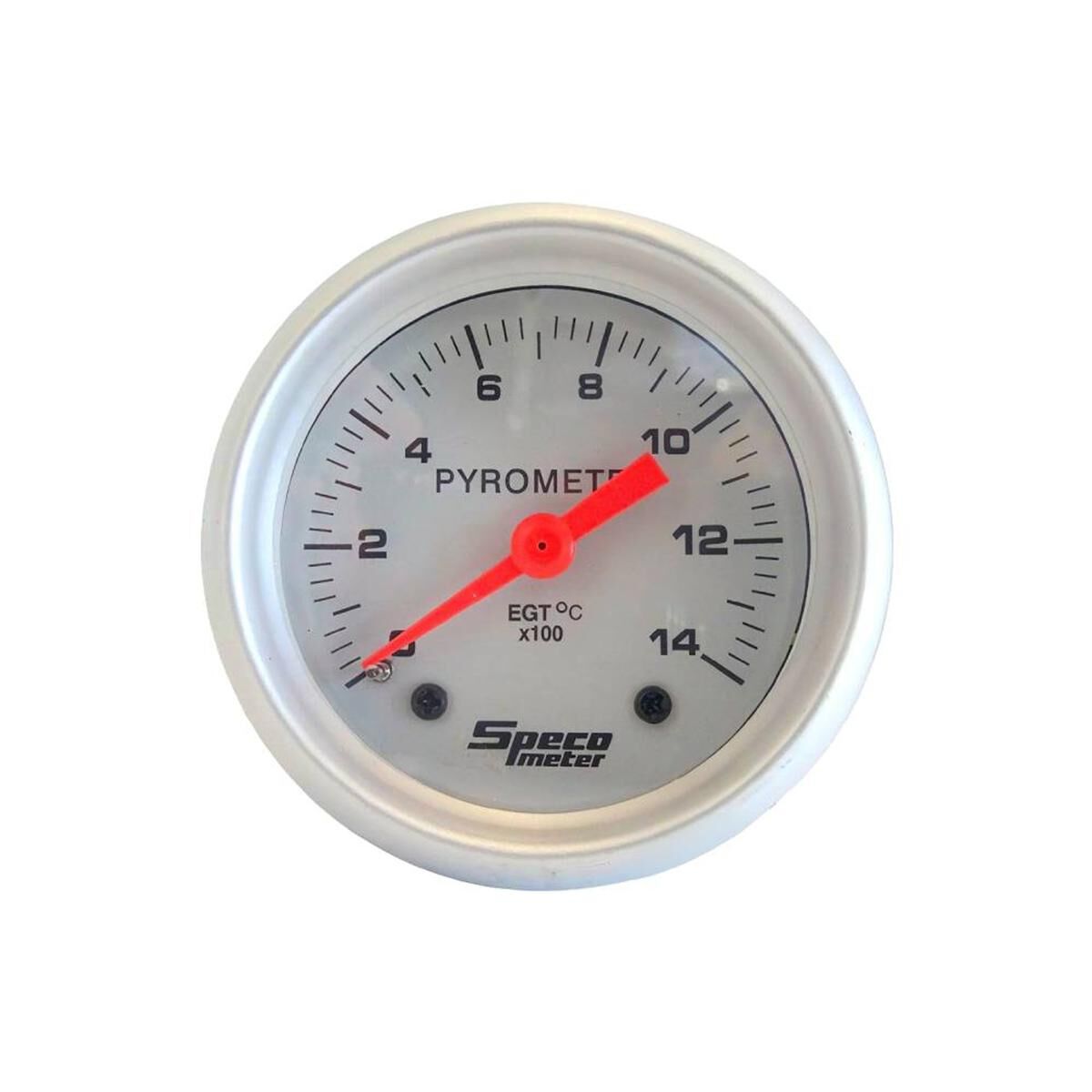 2" 12V EXHAUST TEMPERATURE PYROMETER GAUGE - SILVER DIAL SILVER BEZEL, , scaau_hi-res