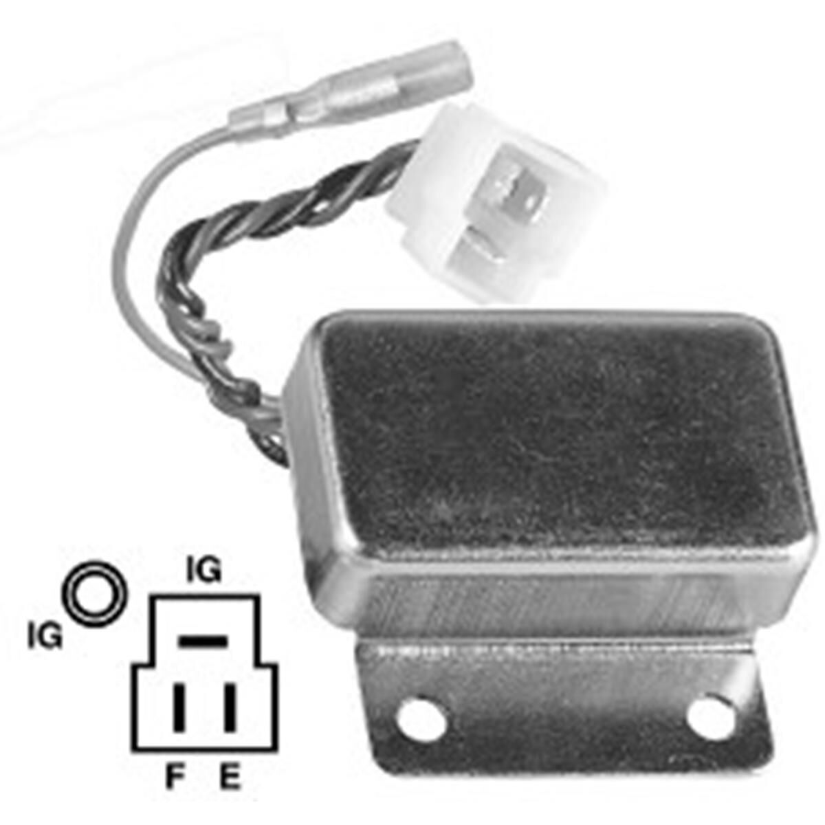 VOLTAGE REGULATOR 12V, DENSO EXTERNAL, TOYOTA FJ40, FJ45, - ALTERNATOR COMPONENTS, , scaau_hi-res