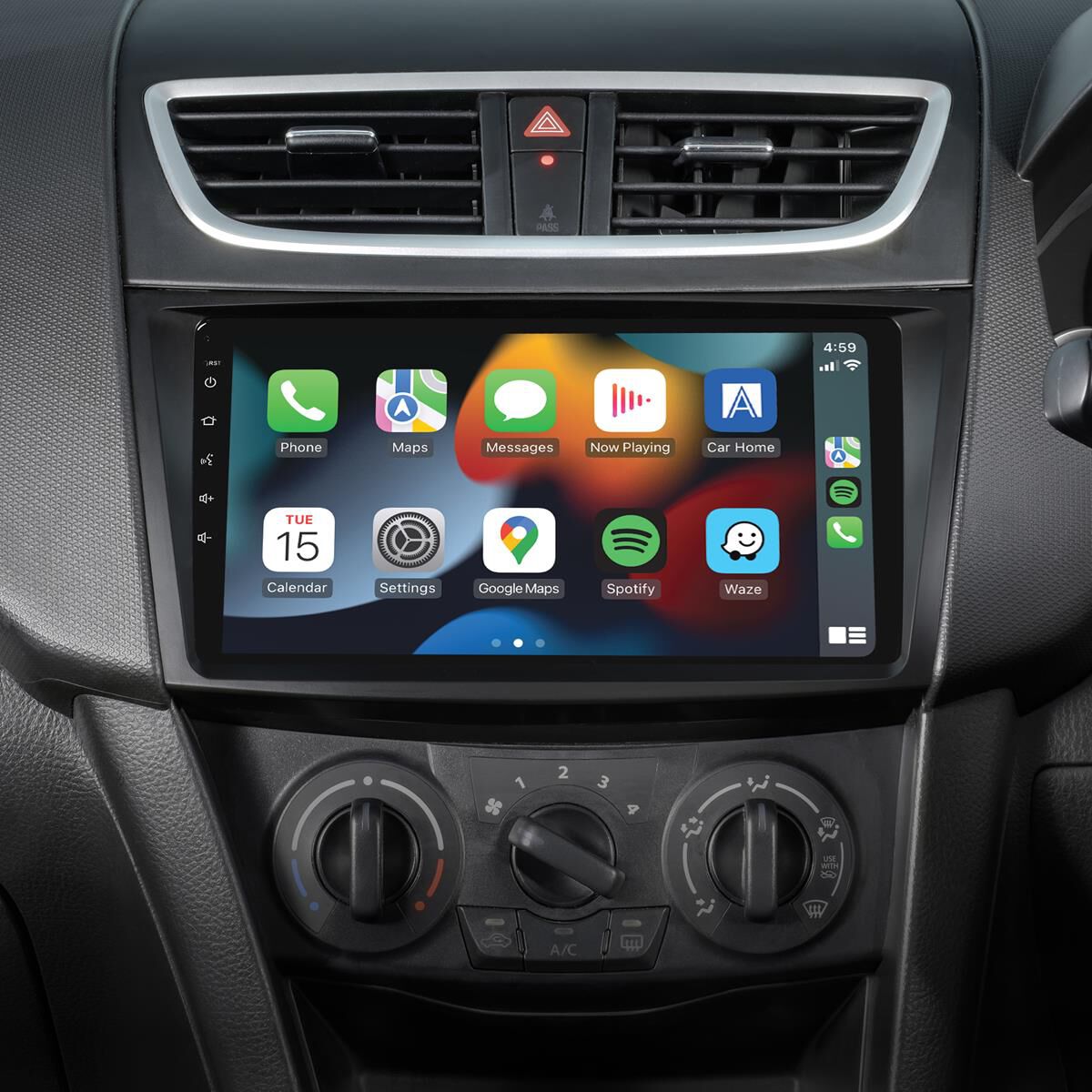 9" MULTIMEDIA RECEIVER TO SUIT SUZUKI SWIFT (2011-2017) - WITHOUT PHONE BUTTONS, , scaau_hi-res