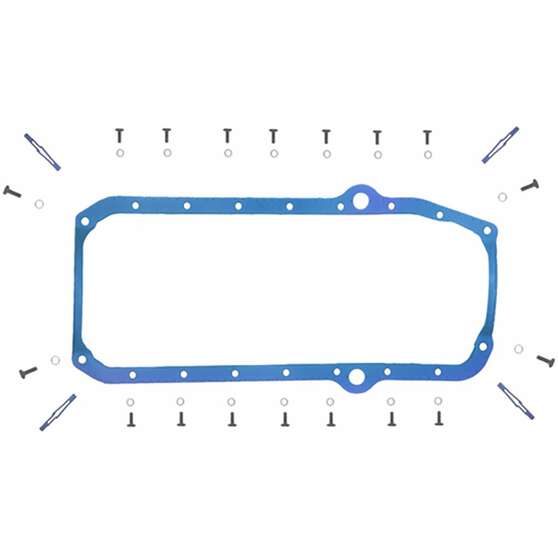 SBC PERMADRY PLUS 1-PIECE OIL PAN GASKET 1980-86 DART SHP, , scaau_hi-res