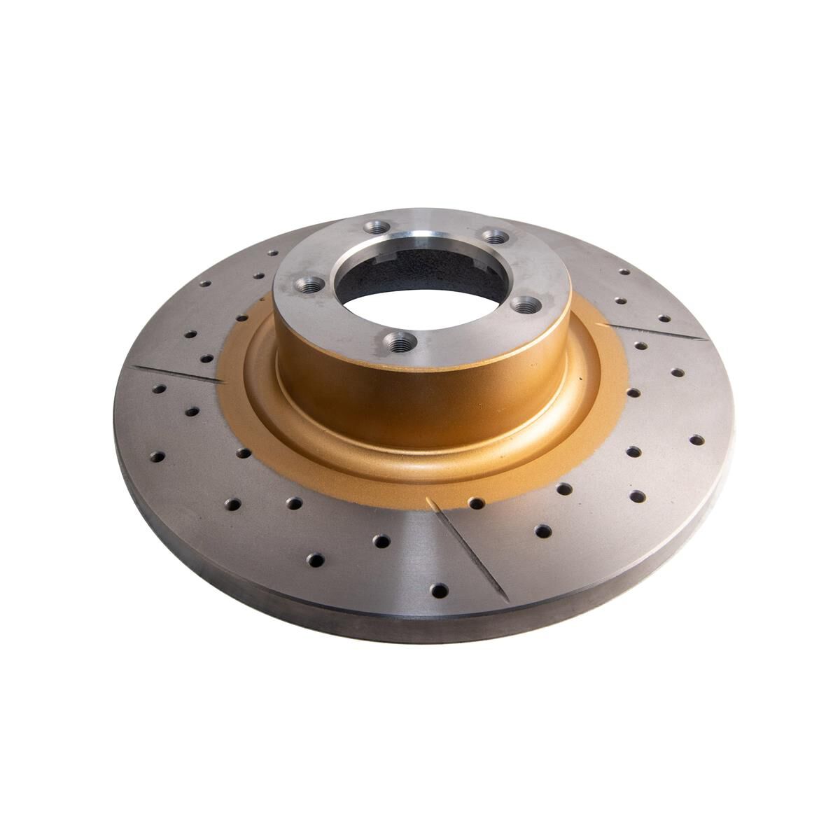 Street Gold Cross-drilled/slotted [ HG/HT V8 Holden 69-71 F ], , scaau_hi-res