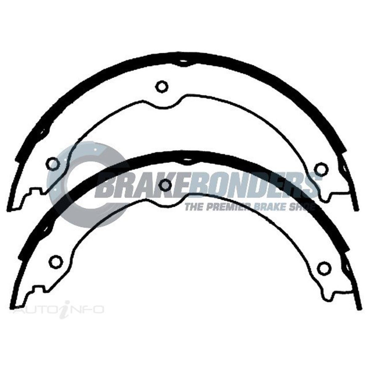 Brake Shoes - Lexus / Toyota Parking Brake 241.3mm, , scaau_hi-res
