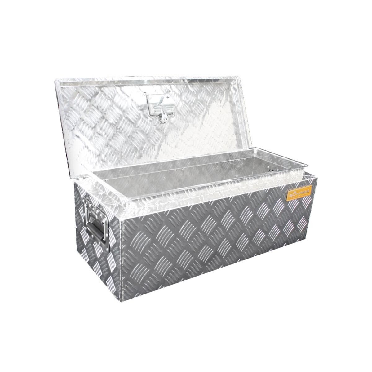 Sunrise Aluminium Tool Box Rectangular Top Locking 725 x 300 x 275mm, , scaau_hi-res