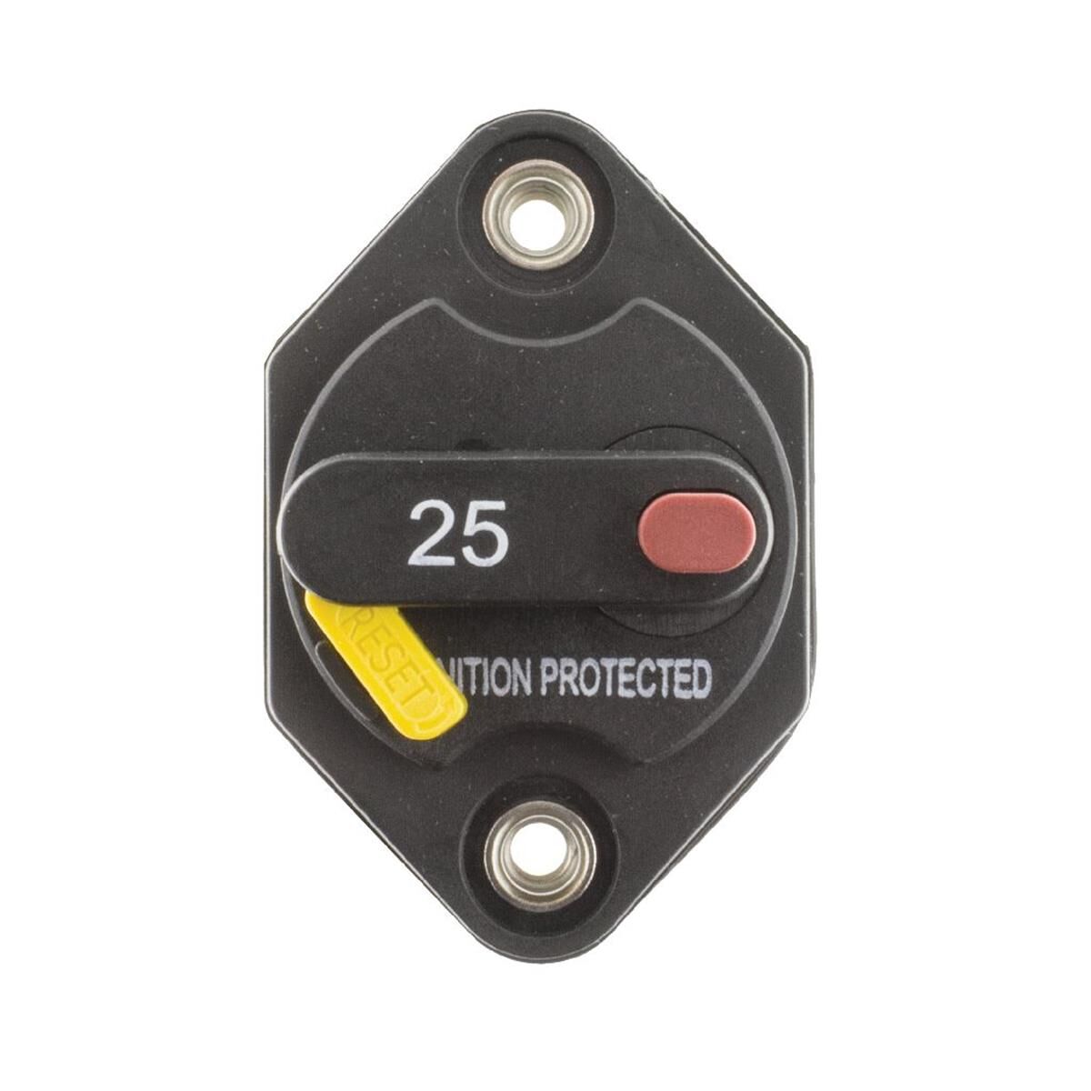 CIRCUIT BREAKER TYPElll 25AMP MANUAL RESET PANEL MOUNT - FUSES & CIRCUIT BREAKERS, , scaau_hi-res