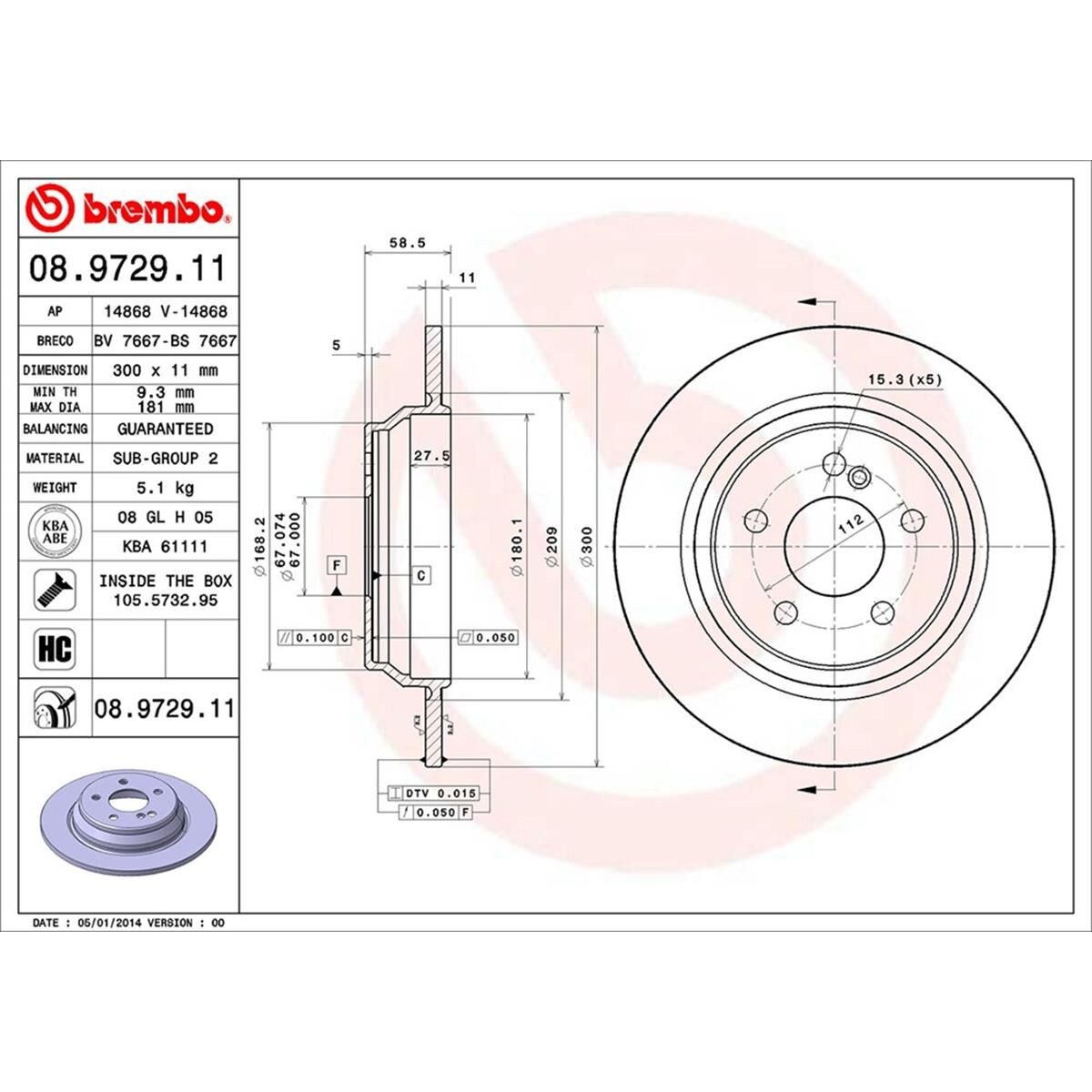 BREMBO DISC ROTOR, , scaau_hi-res