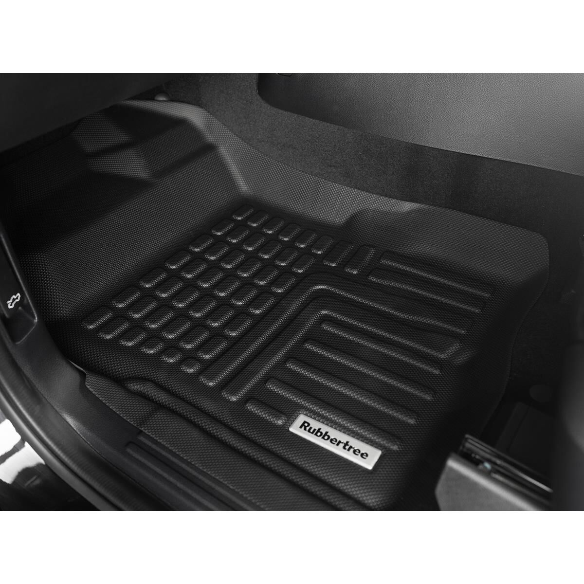 RubberTree Deep Dish Floor Liners to suit Ford Ranger 2011 2022 Dual Cab XLT Wildtrak Raptor FDR003 3D