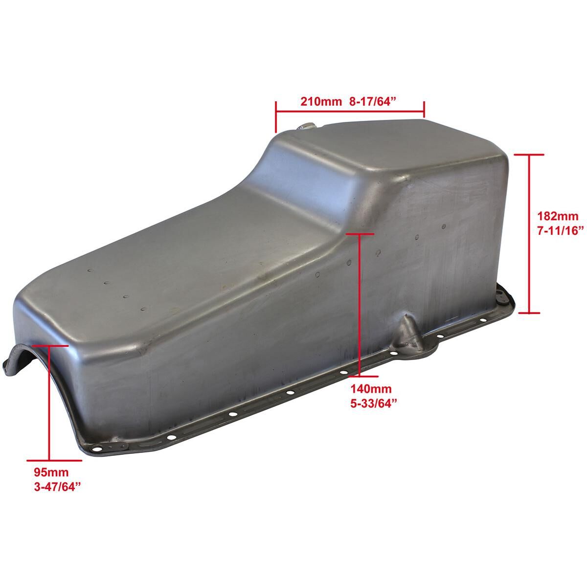 STEEL STOCK OIL PAN SBC RAW, , scaau_hi-res