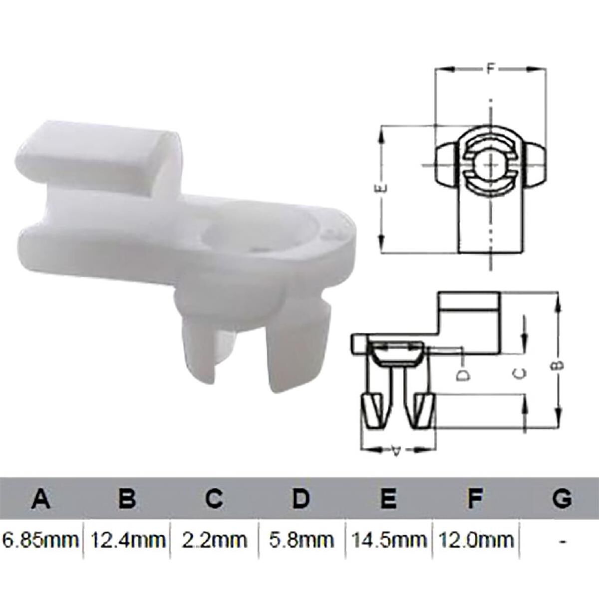 PKT 10 DOOR LOCK CLIP, , scaau_hi-res