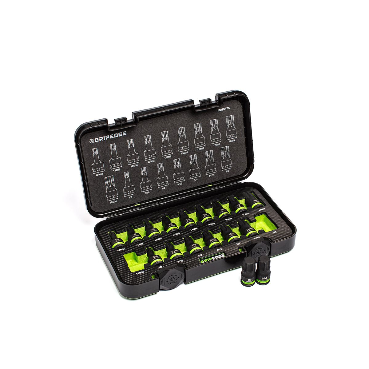 GRIPEDGE 1/2DR MAST IMPCT HEX DR SET17PC, , scaau_hi-res