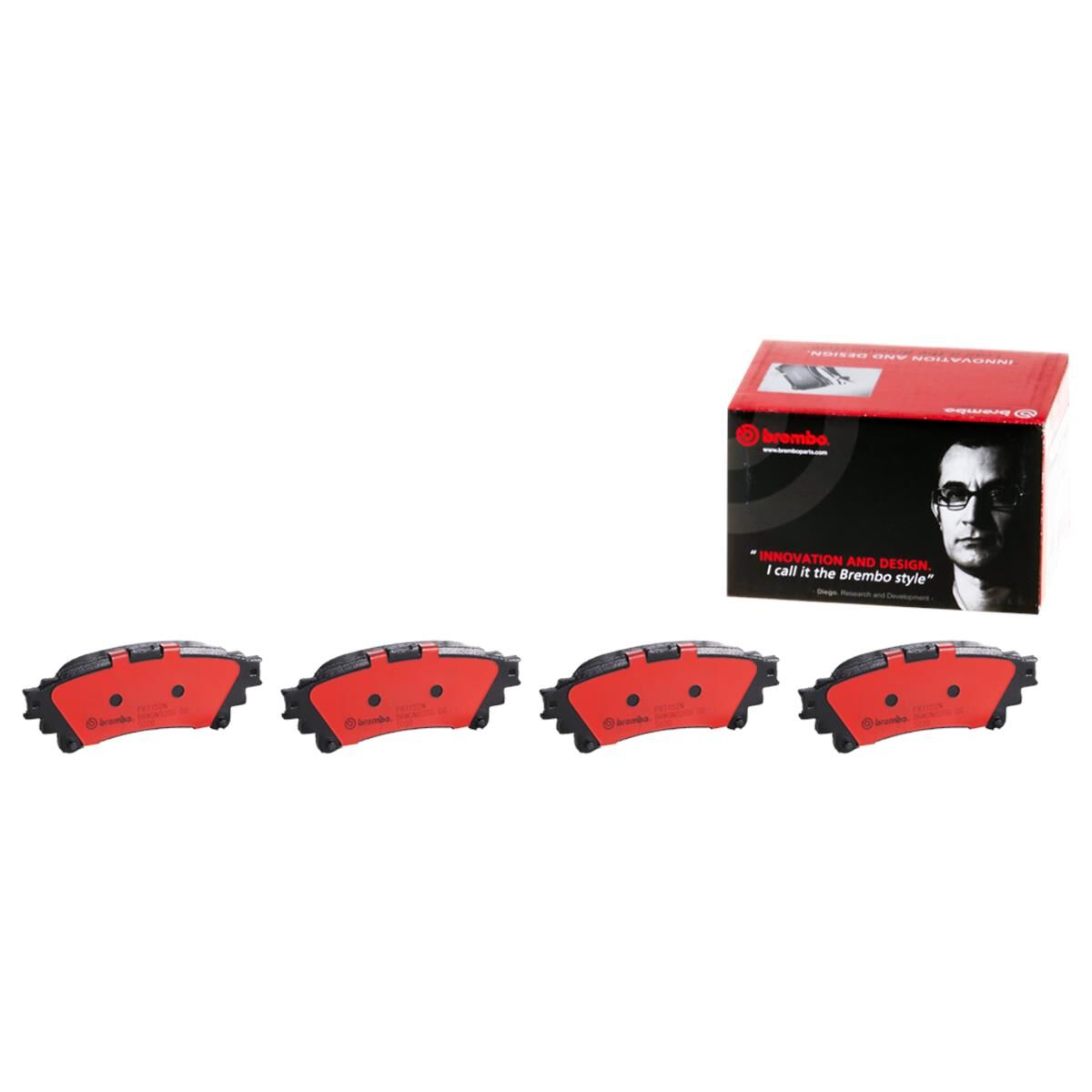 BREMBO DISC PAD SET NAO CERAMIC, , scaau_hi-res