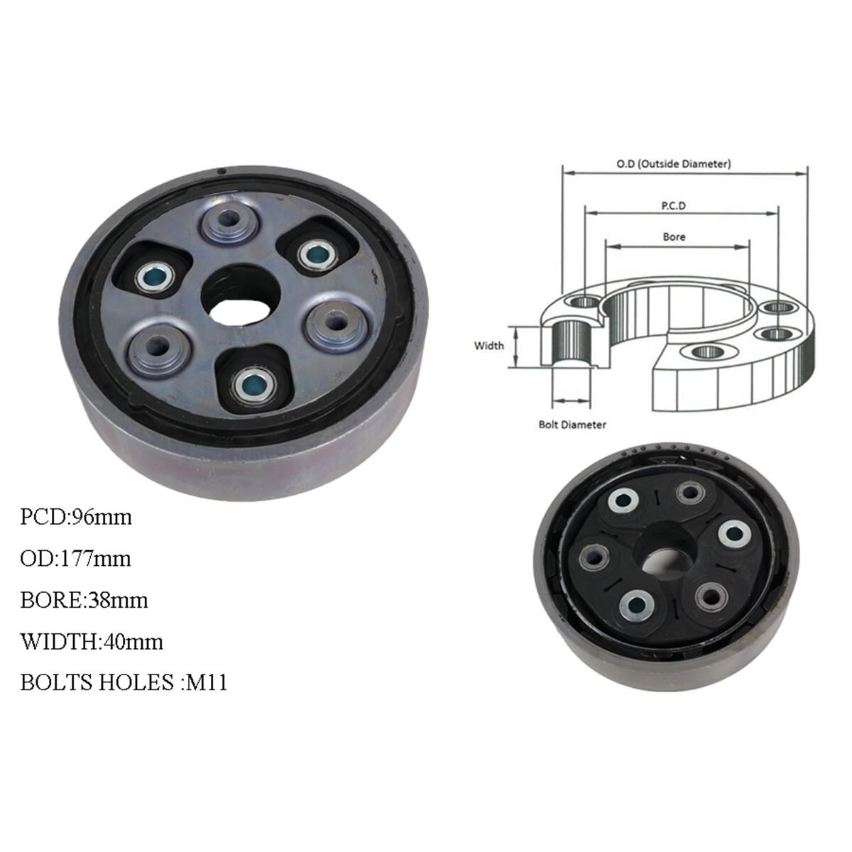 TIGUAN 5/08--19 R.T/SHAFT COUPLING, , scaau_hi-res