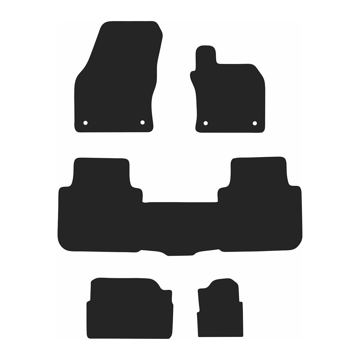 EXECUTIVE RUBBER CAR MATS FOR SKODA KODIAQ (7 SEATS) 2017-2024, , scaau_hi-res