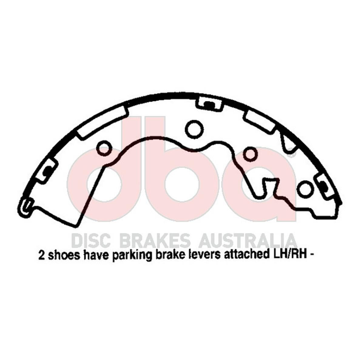 Street Series Brake Shoes [Kia Rio 2005-11 203.2mm], , scaau_hi-res
