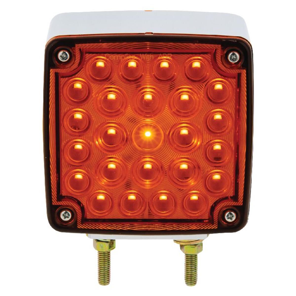 PKT 2 LED FRONT & SIDE INDCATR LAMP 12V DOUBLE BOLT MNT 0.3m LEAD, , scaau_hi-res