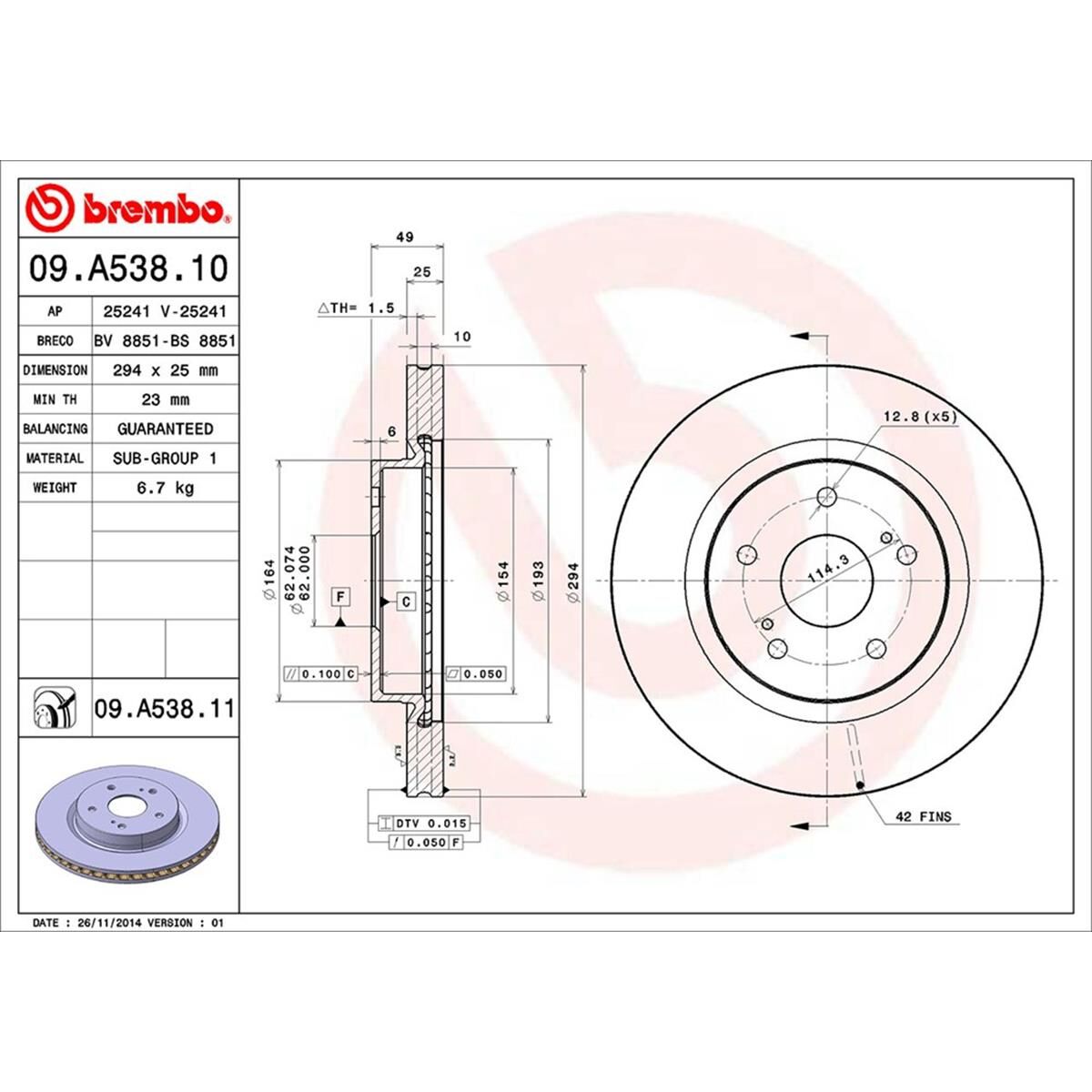 BREMBO DISC ROTOR, , scaau_hi-res