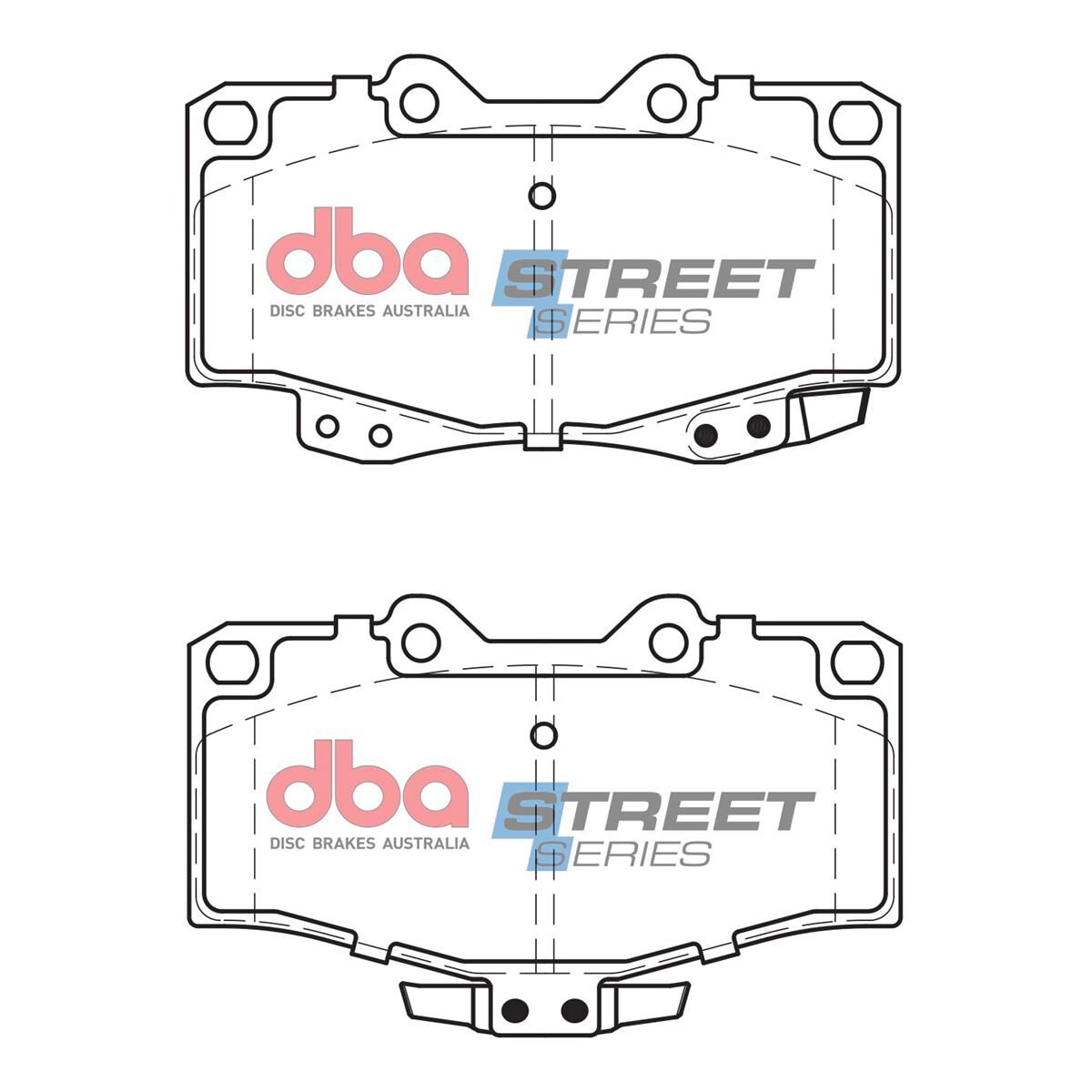 DBA SS STREET SERIES BRAKE PADS [ Toyota 1988-2005 F ], , scaau_hi-res