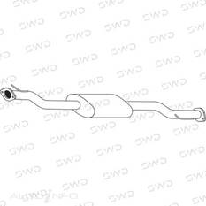 NISSAN XTRAIL T31 2.0L, 2.5L 2006> FRONT MUFFLER, , scaau_hi-res