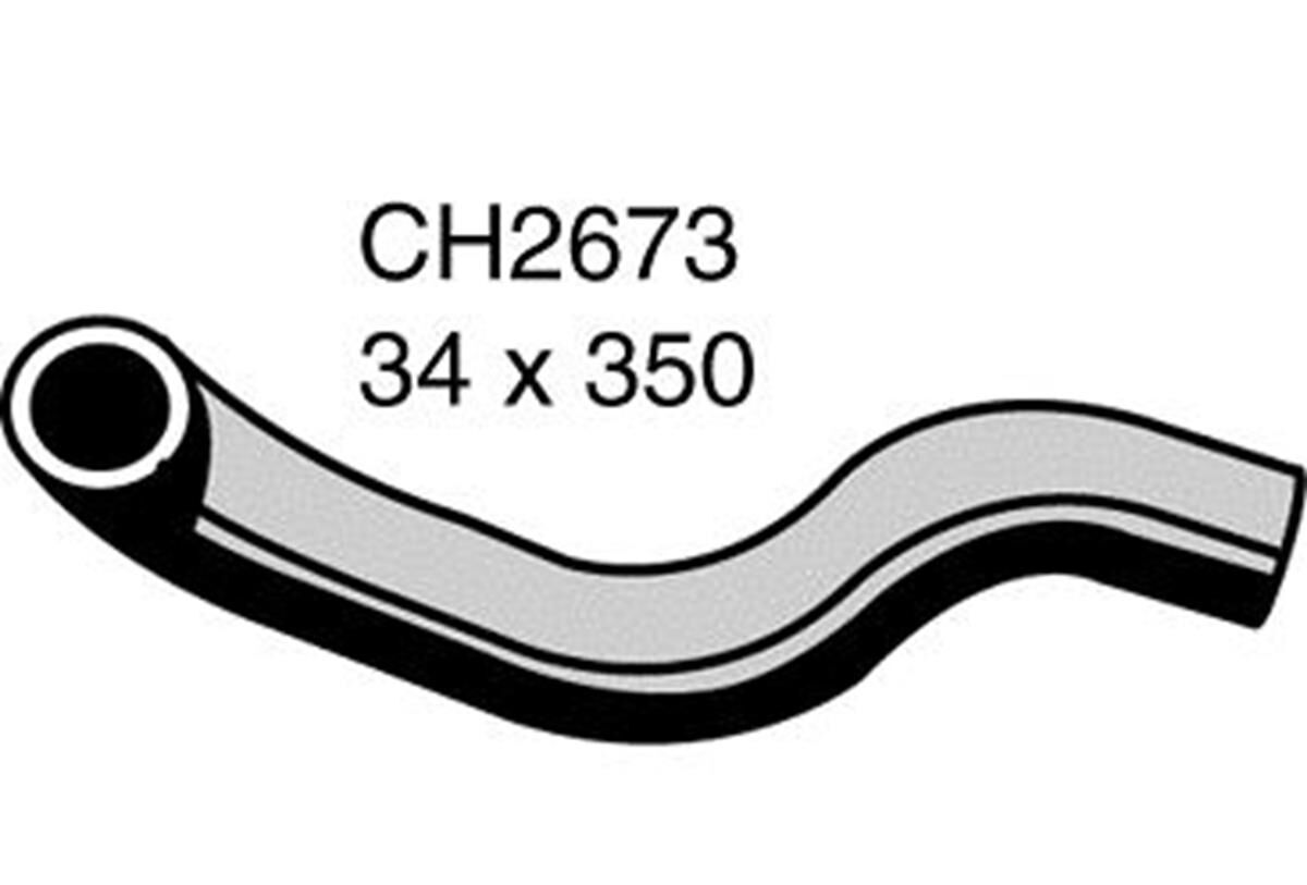 Radiator Upper Hose  - MITSUBISHI PAJERO NJ, NK, NL - 2.8L I4 I/C Turbo DIESEL - Manual & Auto, , scaau_hi-res