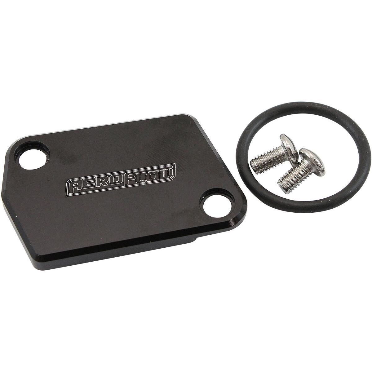 GM LS MAF SENSOR BLOCK OFF PLATE DELETE COVER MASS AIR FLOW AEROFLOW - AF 64-2176BLK, , scaau_hi-res