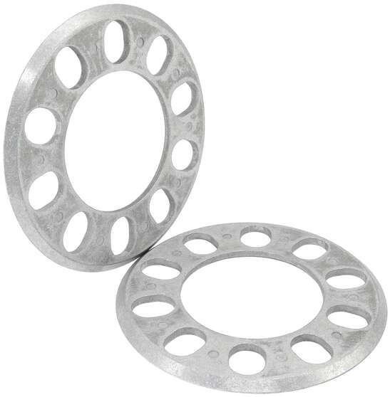SLIP ON WHEEL SPACERS 5/16" 7.9MM PAIR ALLOY 5X 4.5"-5" BC, , scaau_hi-res