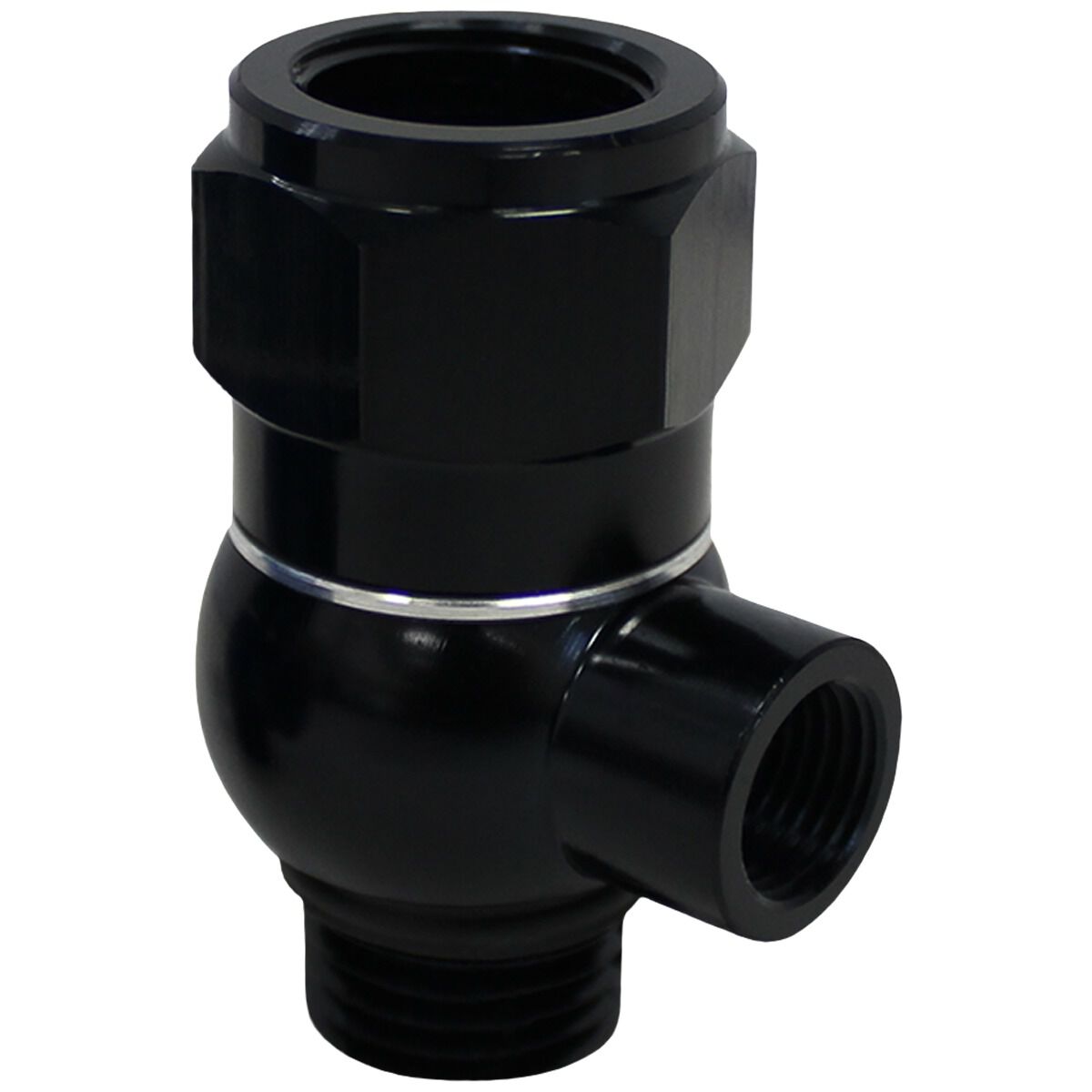 SAAS LS  OIL PRESSURE ADAPTOR M16 X 1.5 BLACK, , scaau_hi-res