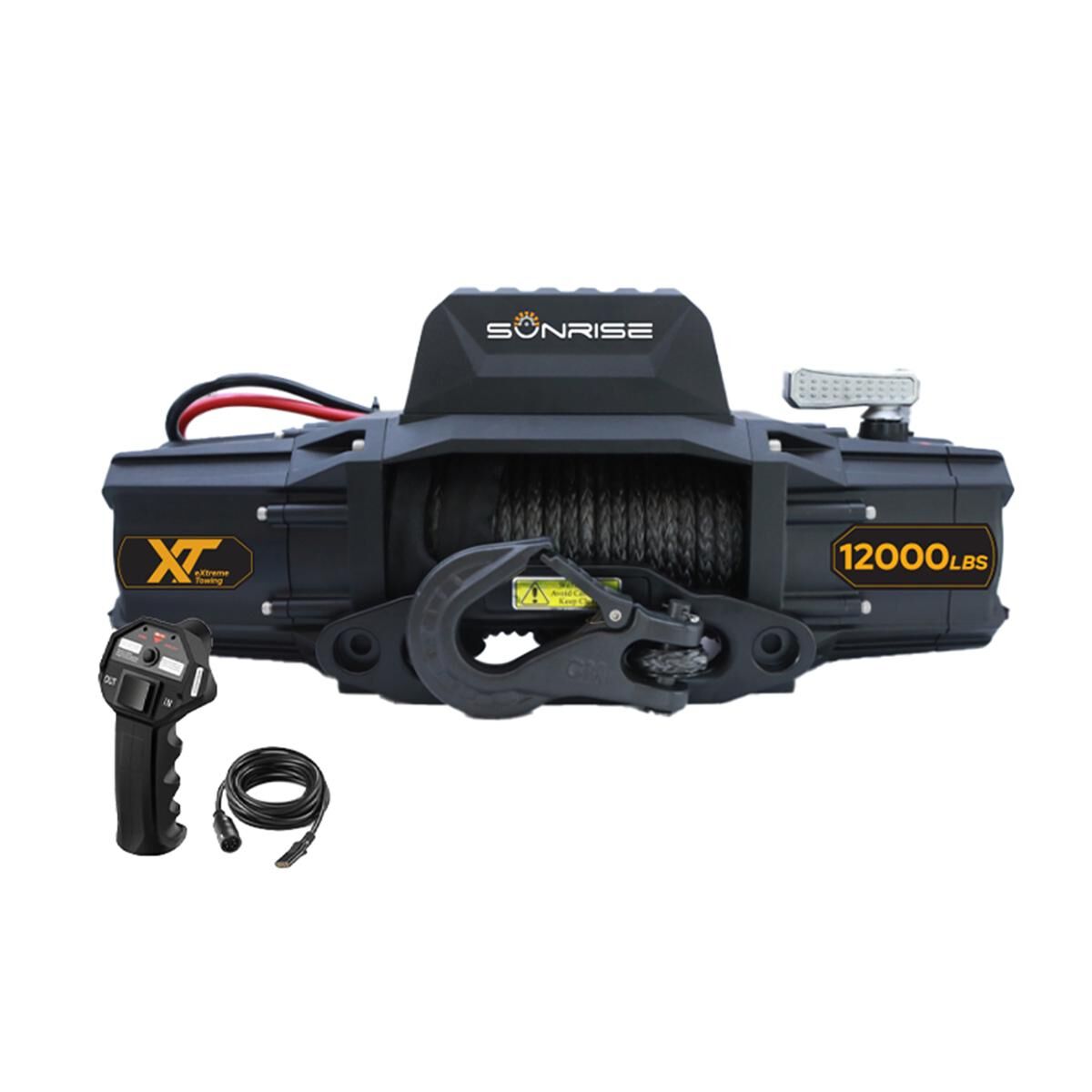 Sunrise Electric Winch 12000lbs Wireless Synthetic Rope, , scaau_hi-res