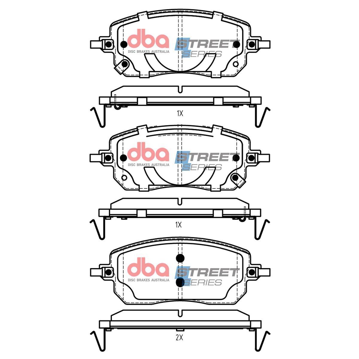 DBA STREET SERIES BRAKE PADS, , scaau_hi-res