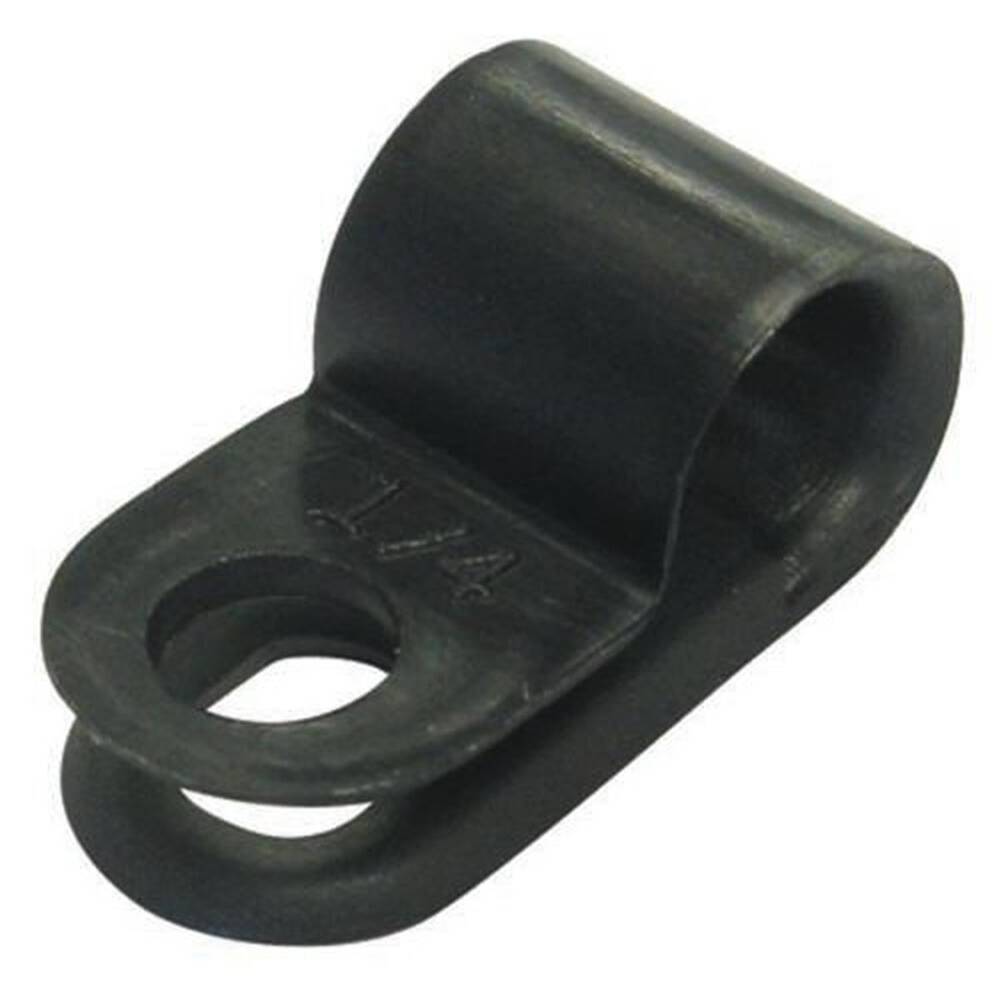 Jaylec Plastic P Clips, Pack of 100 - 6.3x4.6mm Mounting Hole - NC0063 ...