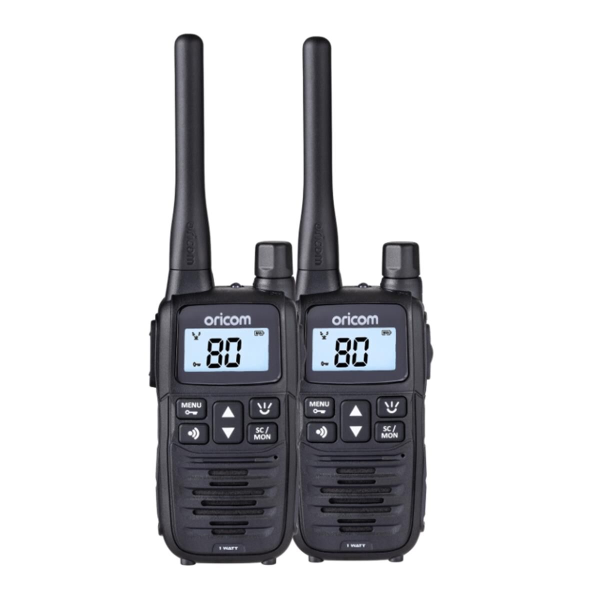 UHF HANDHELD RADIO 1 WATT TWIN PACK, , scaau_hi-res