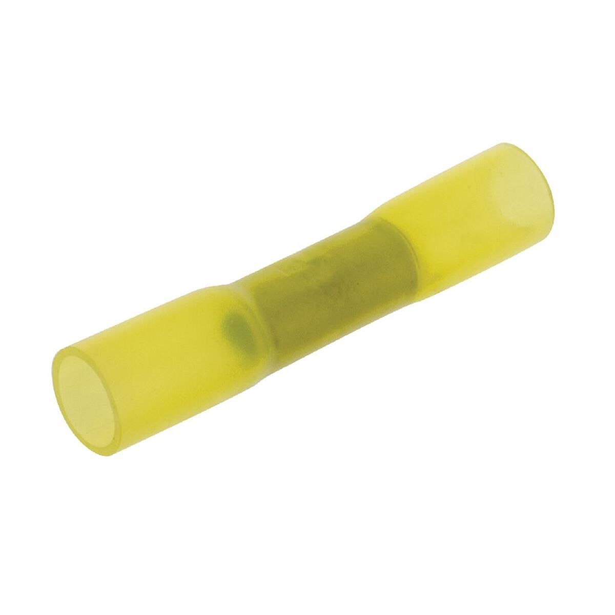PKT 10 BUTT SPLICE TERMINAL YELLOW WATER PROOF HEAT - CONNECTORS CRIMP TERMINALS, , scaau_hi-res