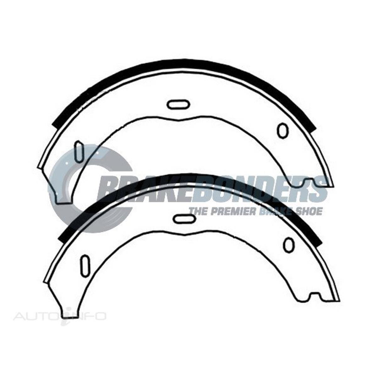 Brake Shoes - Mercedes Parking Brake 186mm, , scaau_hi-res