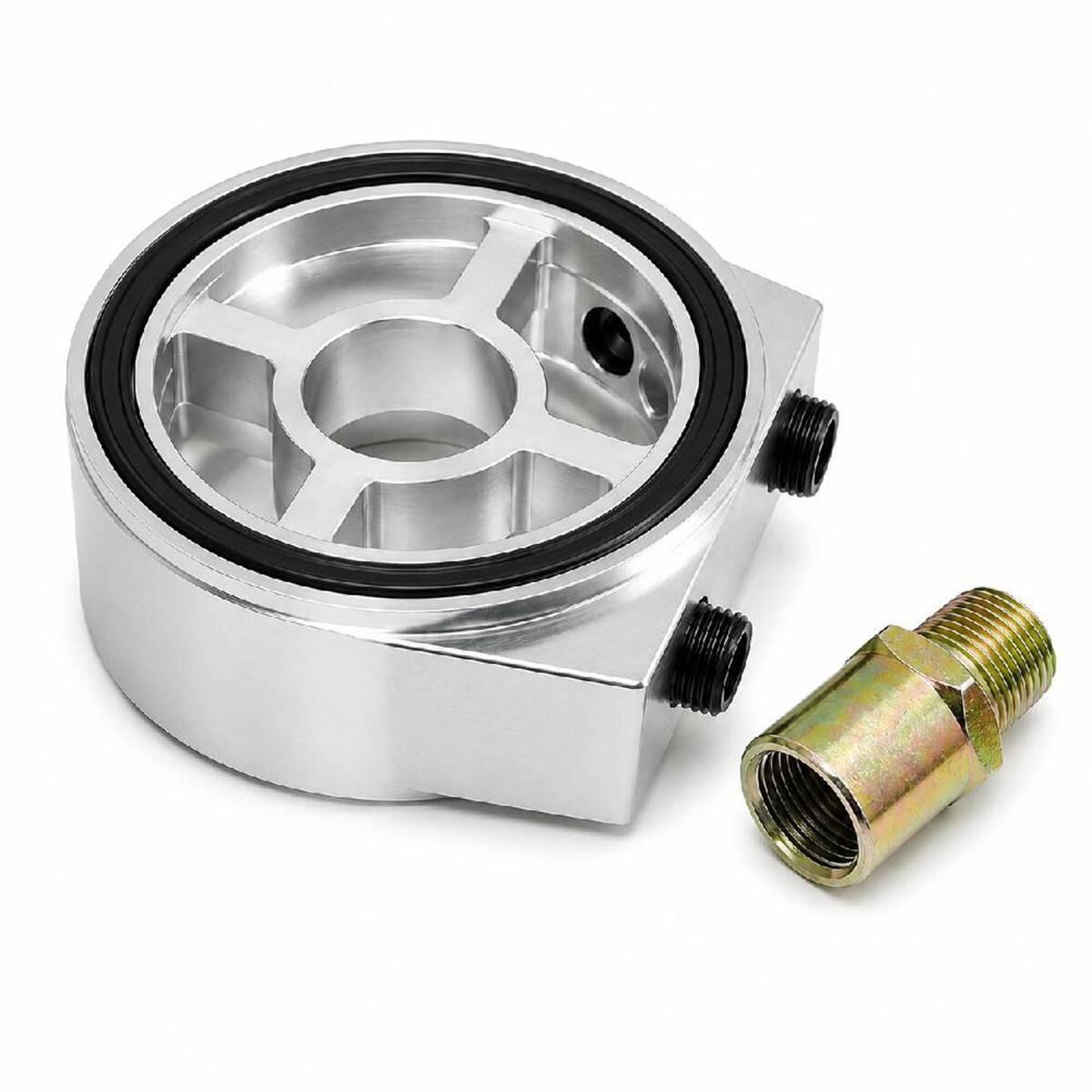 SANDWICH PLATE ADAPTOR / OIL PRESSURE & OIL TEMP ADAPTOR - 3/4&rdquo;-16, , scaau_hi-res