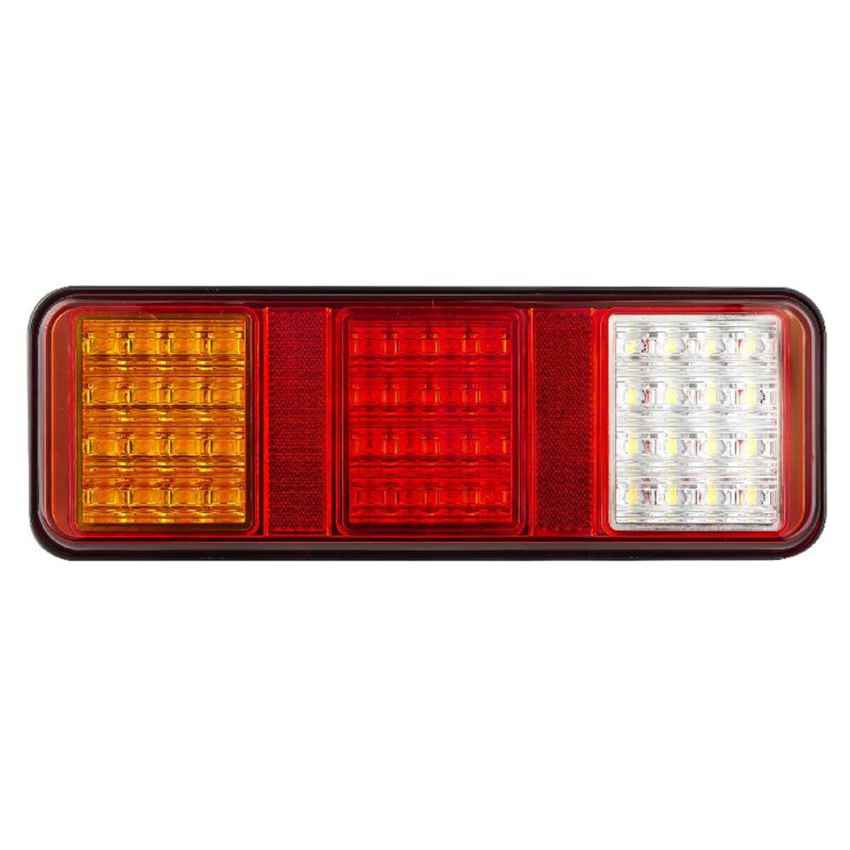 LED STOP/TAIL/IND/REVERSE LAMP 12/24V W/ REFLECTOR 30cm LEAD BLACK HOUSING, , scaau_hi-res