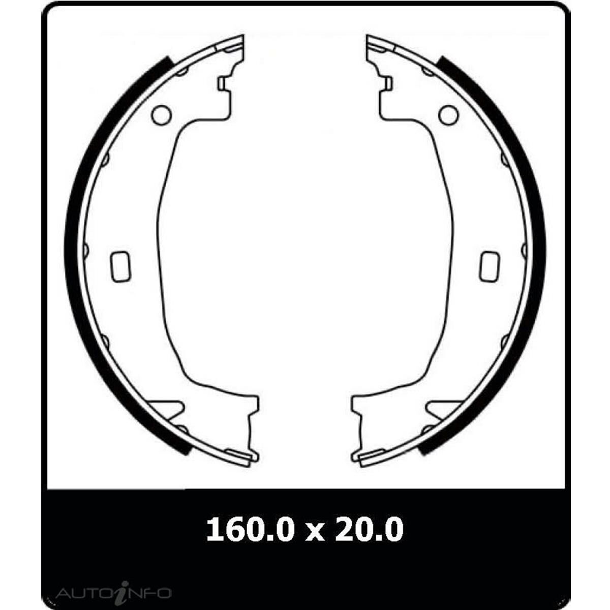 PTX HANDBRAKE SHOE SET BMW VARIOUS, , scaau_hi-res