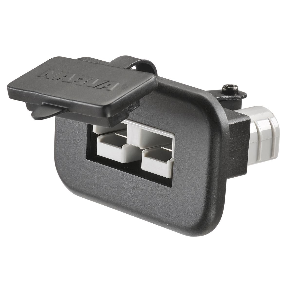 Narva Heavy-Duty Flush Mount 50 Amp Connector - Grey (25 Pack), , scaau_hi-res