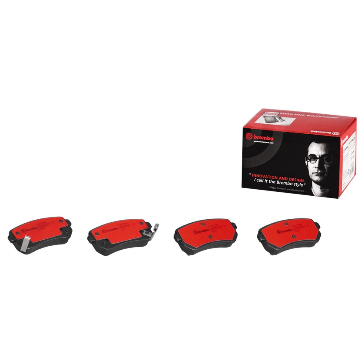 BREMBO DISC PAD SET NAO CERAMIC, , scaau_hi-res