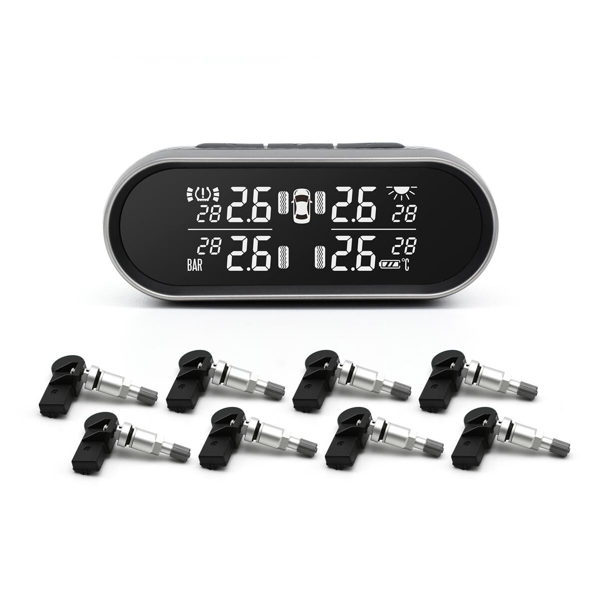Promata Mata 2 EZsync Wireless Pairing Tyre Pressure Monitor - 8 Internal Sensors 10 Meters 10 Meters, , scaau_hi-res