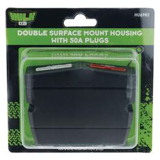 DOUBLE SURFACE MOUNT HOUSING 50A ANDO STYLE PLUGS RED & GRY, , scaau_hi-res