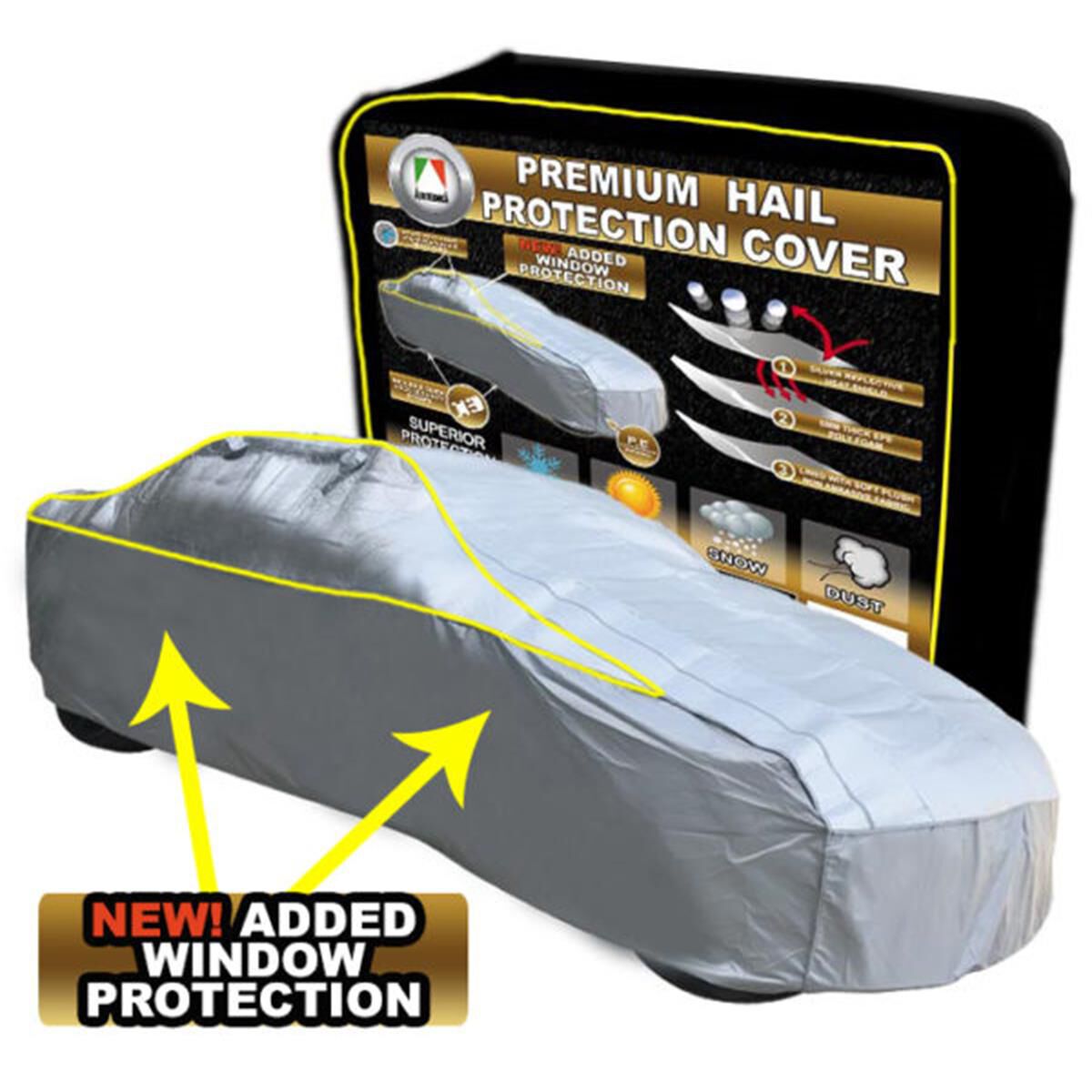 Vehicle hail outlet cover