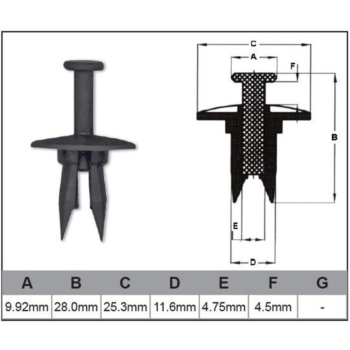 PKT 10 AUTOMOTIVE FASTENER, , scaau_hi-res